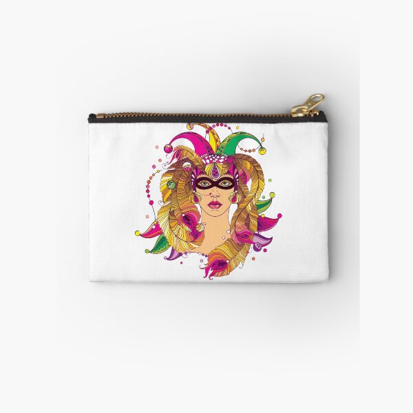 Item preview, Mardi Gras girl with carnival mask. designed and sold by Bokasana.