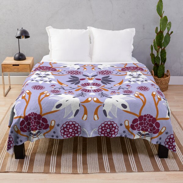 Item preview, Danish Scandinavian Folk art pattern, Lavender Hydrangeas   designed and sold by Bryn Forrester.