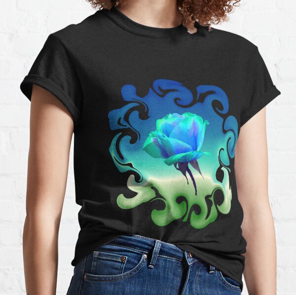 Traum in blau - einzigartige blaue Rose Classic T-Shirt