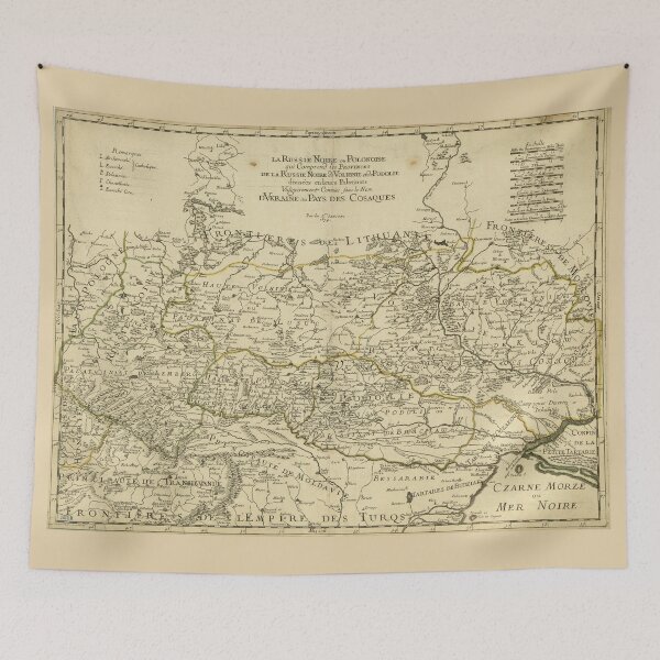 Item preview, Map of the Ukraine by Guillaume Sanson (1674) designed and sold by allhistory.