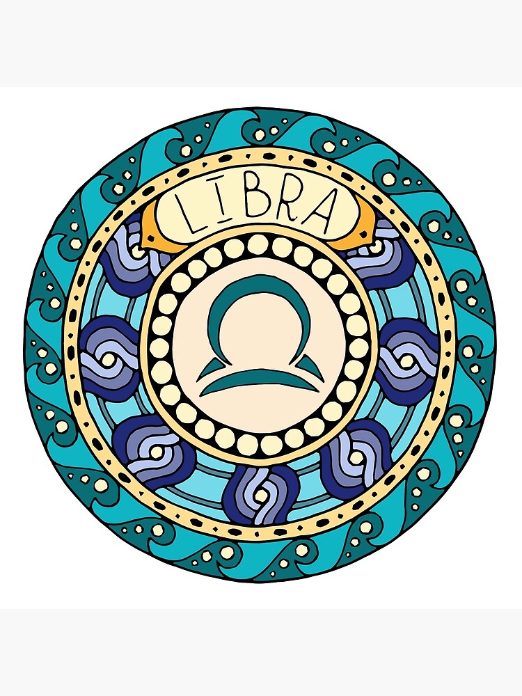 Libra Scales Zodiac Birthday Sign | Art Board Print