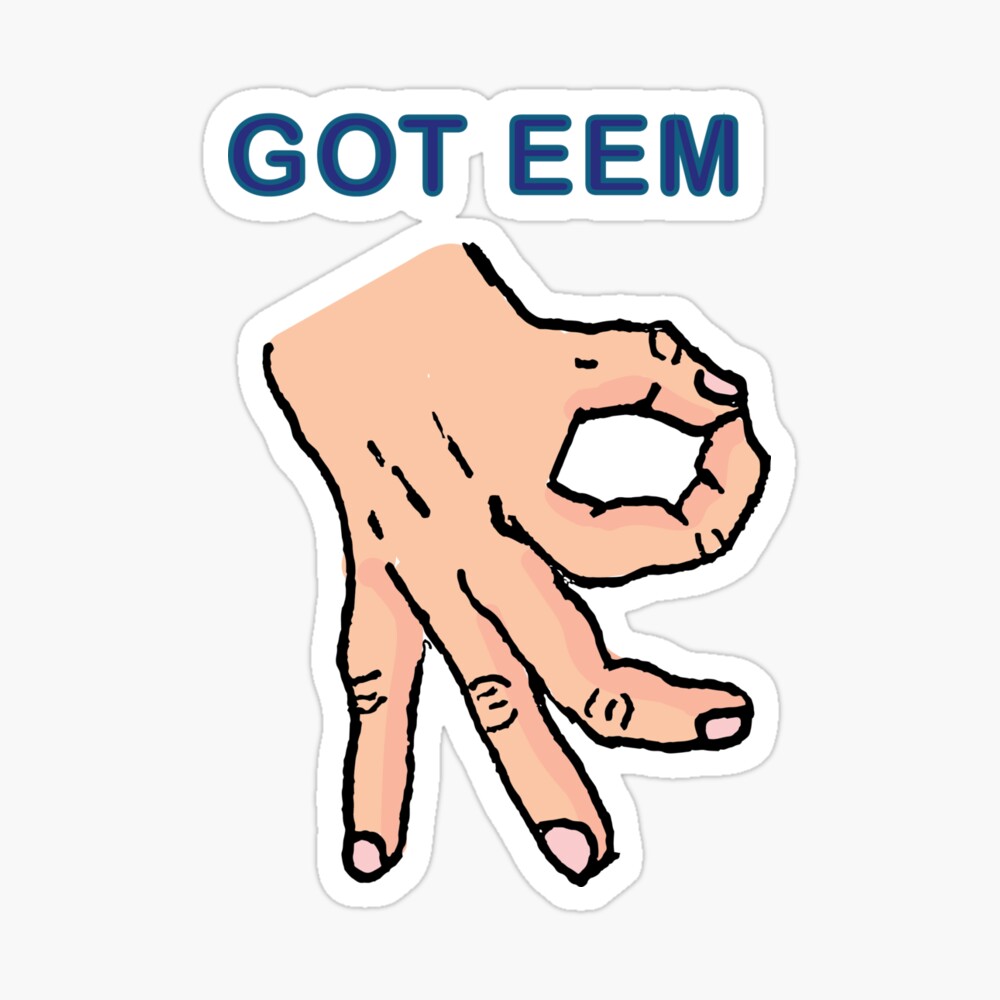 Got Eem Hand Art Board Print By Pulliamo19 Redbubble