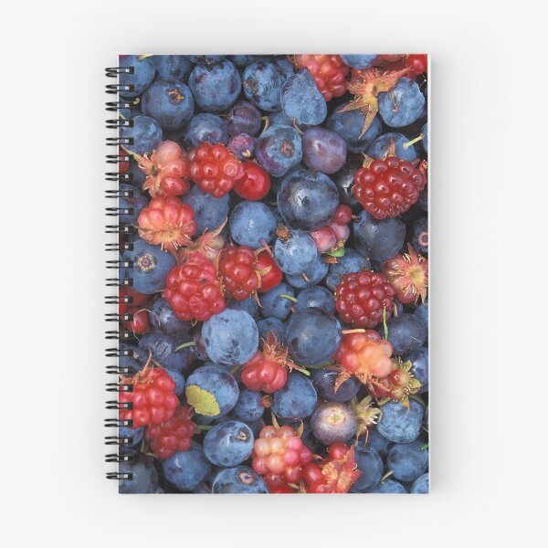 Item preview, Collage of Wild Berries Blueberries Raspberries Blue Red designed and sold by allhistory.