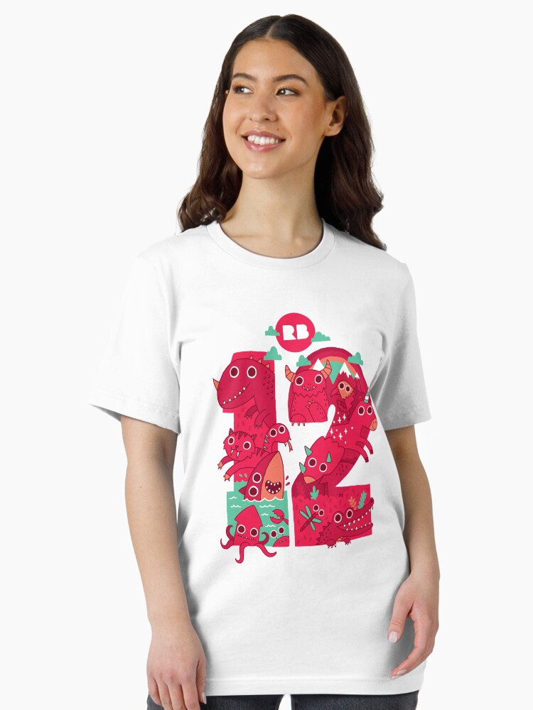 Thumbnail 2 of 7, Essential T-Shirt, Redbubble's 12th Birthday designed and sold by DinoMike.