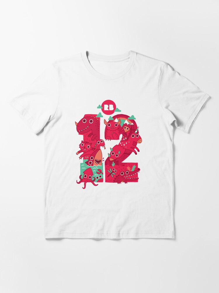 Thumbnail 3 of 7, Essential T-Shirt, Redbubble's 12th Birthday designed and sold by DinoMike.