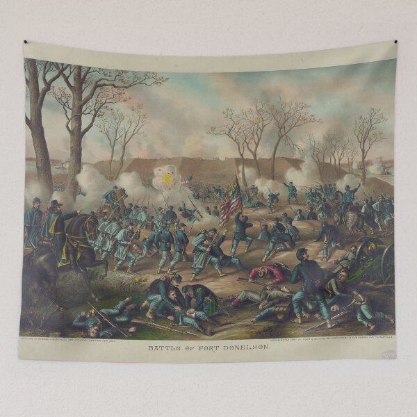 Item preview, Civil War Battle of Fort Donelson February 16th 1862 by Kurz & Allison designed and sold by allhistory.