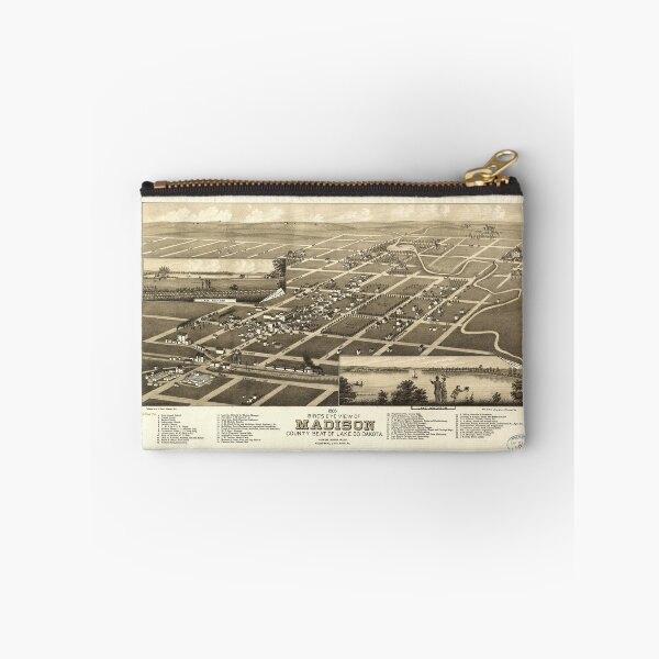 Item preview, Bird's Eye View of Madison Lake County South Dakota (1883) designed and sold by allhistory.