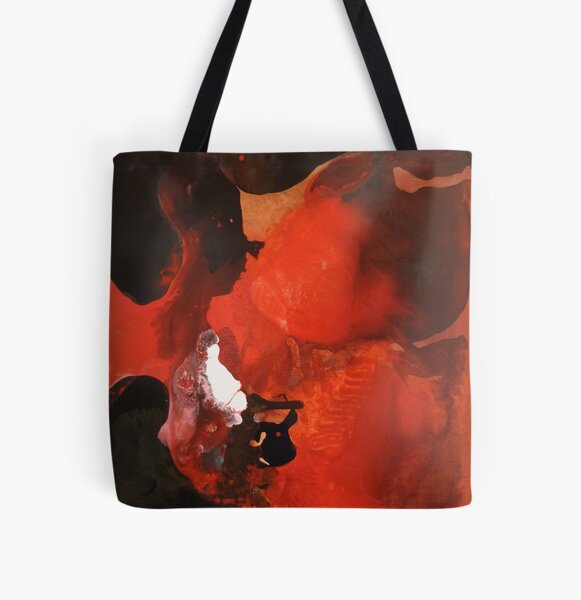 Red Black Power Allover-Print Tote Bag