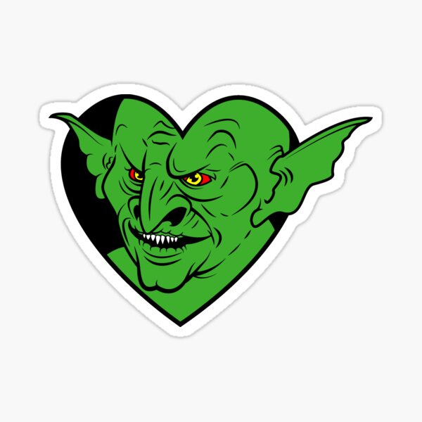 I Heart Goblins Sticker For Sale By Spazzynewton Redbubble 3838