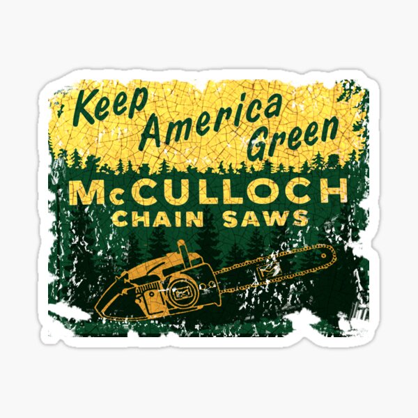 McCulloch Chinsaws USA Sticker