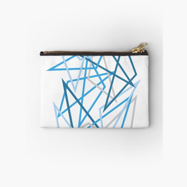 Item preview, abstract grey and blue triangles designed and sold by CREATINERY.