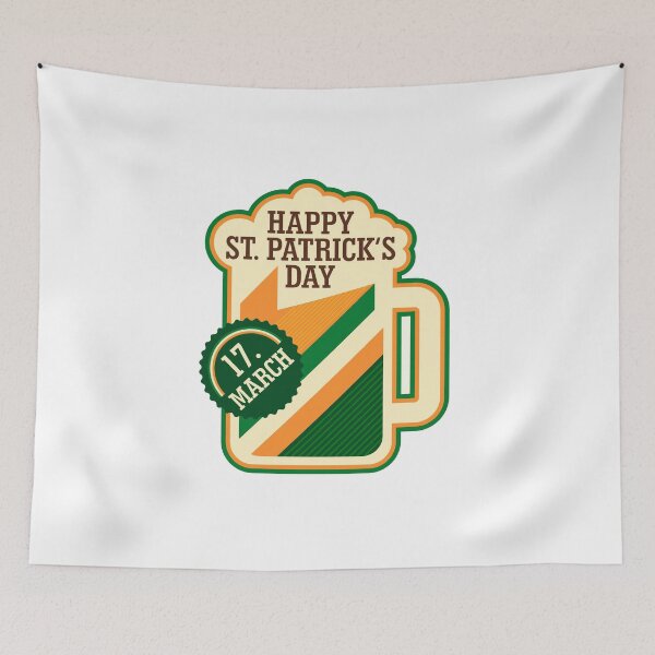 Item preview, St Patrick's Day Modern Shamrock Green Irish designed and sold by livianasgifts.