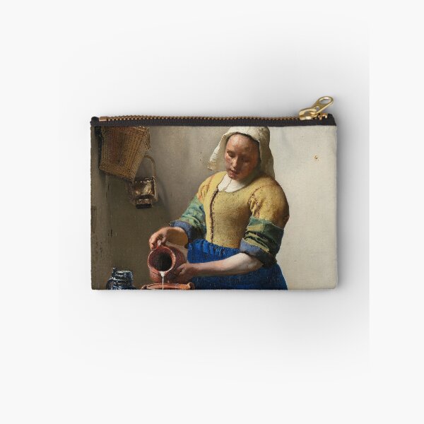 Item preview, Het melkmeisje (The Milkmaid) by Johannes Vermeer (c. 1660) designed and sold by allhistory.