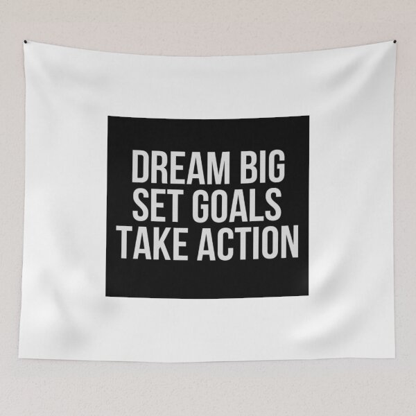 Item preview, Dream Big Set Goals Take Action Motivational Quote  designed and sold by RBEnt.