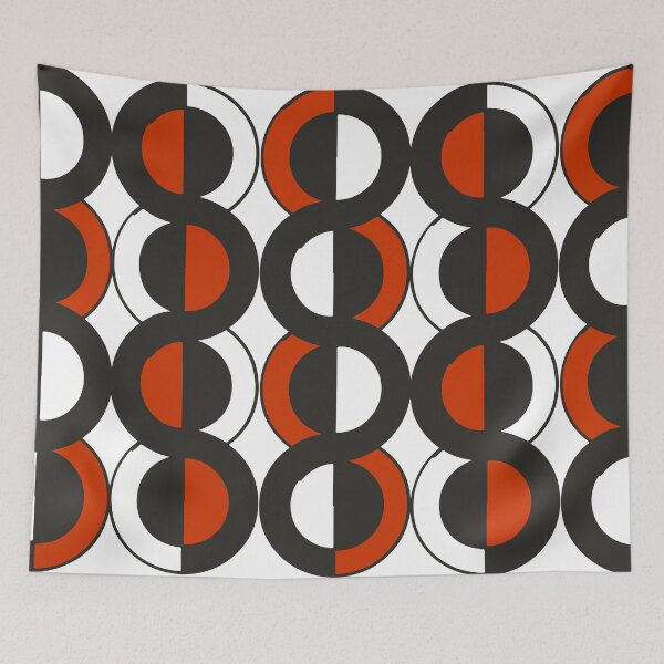 Item preview, 60s Eames Era MCM MidCentury Modern Squiggle Pattern designed and sold by Sean Beier.