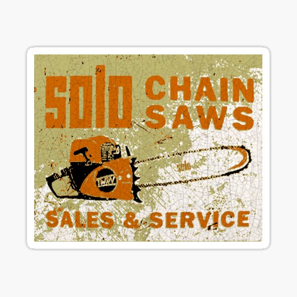 Scie à chaîne solo Sticker