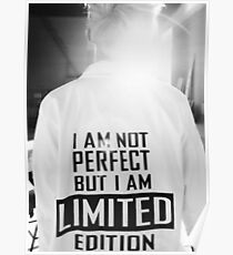 Rap Monster I AM NOT PERFECT BUT I AM LIMITED EDITION Poster