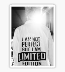 Rap Monster I AM NOT PERFECT BUT I AM LIMITED EDITION Sticker