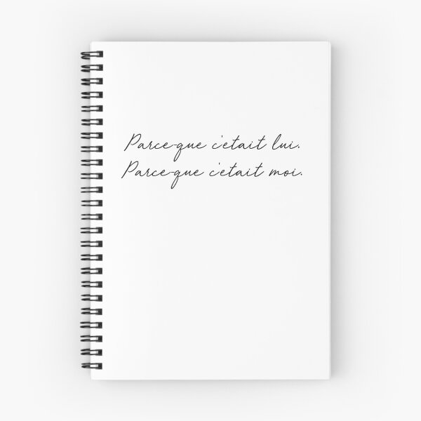 Item preview, Parce-que c'etait lui, parce-que c'etait moi designed and sold by tablespoon.