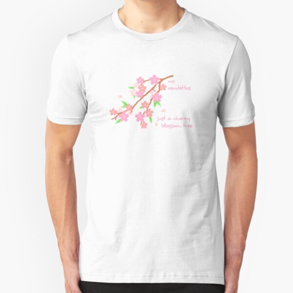 Manic Street Preachers - No Vendettas, Just A Cherry Blossom Tree Slim Fit T-Shirt