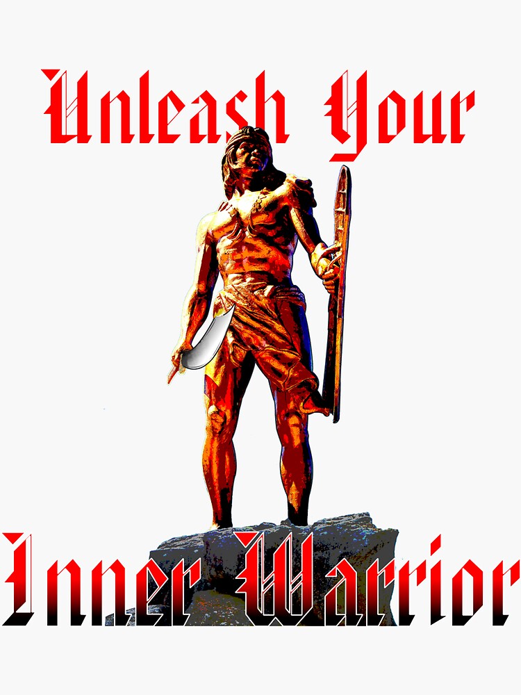 Thumbnail 3 of 3, Sticker, FMA Warrior Lapu Lapu design designed and sold by DfaProductions.