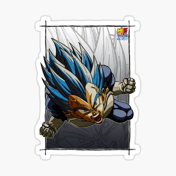 Vegeta SSJ Blue Evolution Sticker Decal Vinyl For Car, Truck Sticker 5 Inch