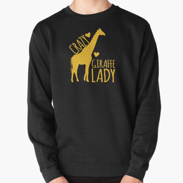 CRAZY Giraffe Lady Pullover Sweatshirt