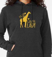 VERRÜCKTE Giraffe-Dame Leichter Hoodie