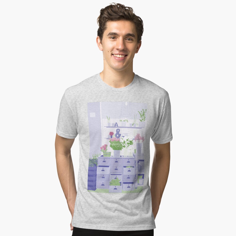 Vista previa del artículo con la obra «Camiseta de tejido mixto», diseñado y vendido por paulahurtado.