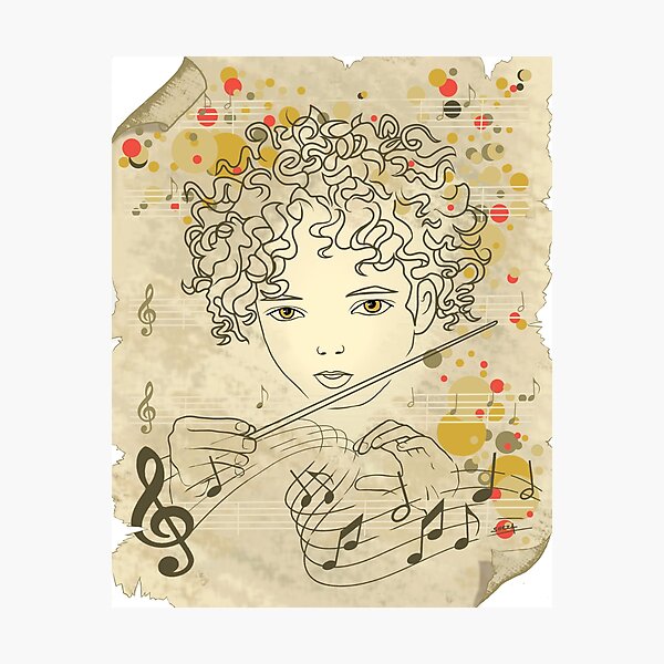 Item preview, Young musician and conductor designed and sold by AnaSanchez.