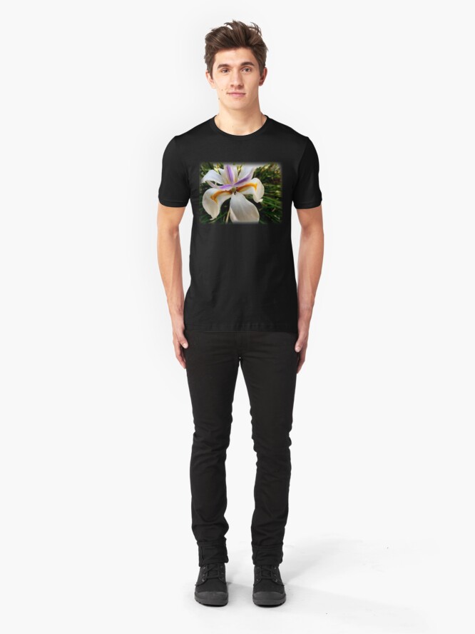 Alternate view of Fortnight Lily (Dietes) from A Gardener's Notebook Slim Fit T-Shirt