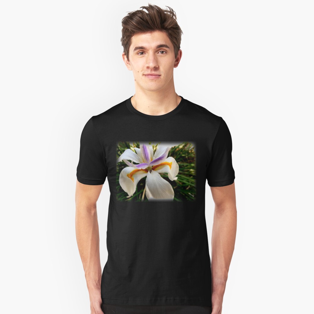 Fortnight Lily (Dietes) from A Gardener's Notebook Slim Fit T-Shirt