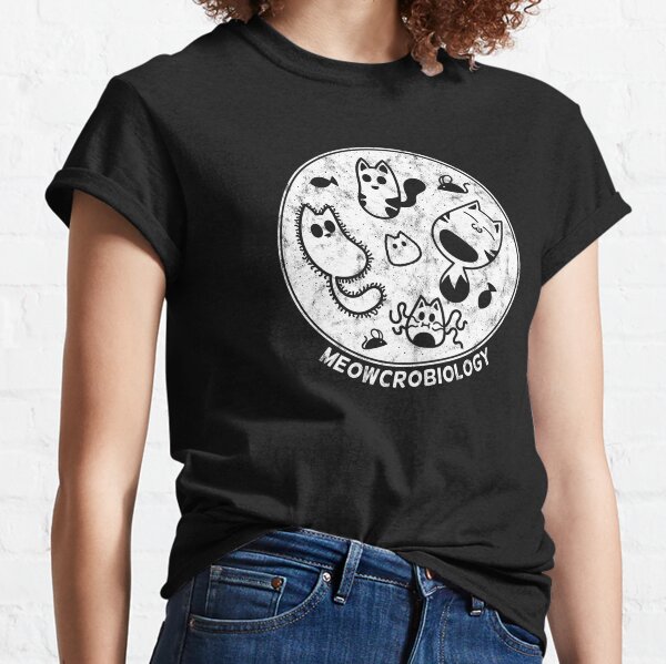 Cats love Microbiology Distressed Classic T-Shirt