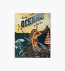 Keep our Oceans Clean Art Board