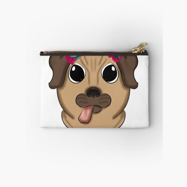 Item preview, Flower Crowned Pug designed and sold by Color-me-free.