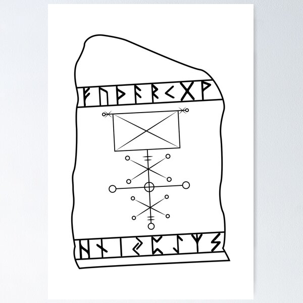 Item preview, Stafur Til Að Vekja Upp Draug /// Norse Stone (Variant I) designed and sold by Gumless.