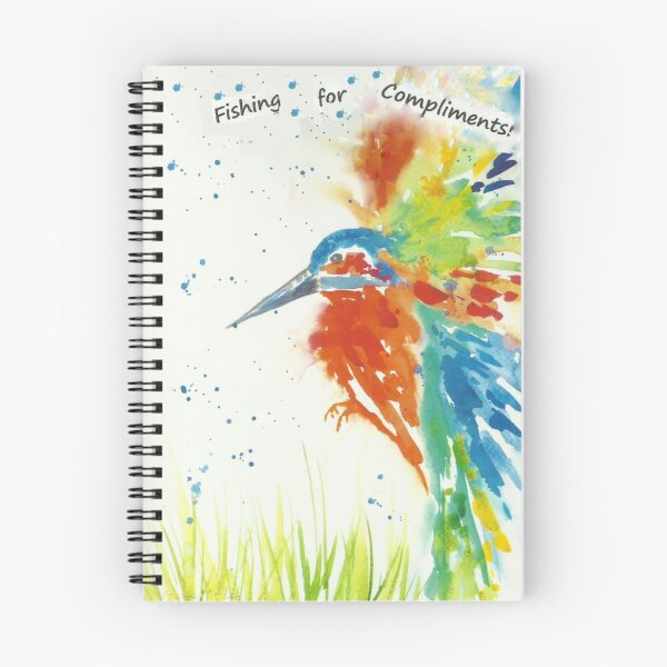 Item preview, Colourful Kingfisher, "Fishing for Compliments!" designed and sold by Casimirasart.
