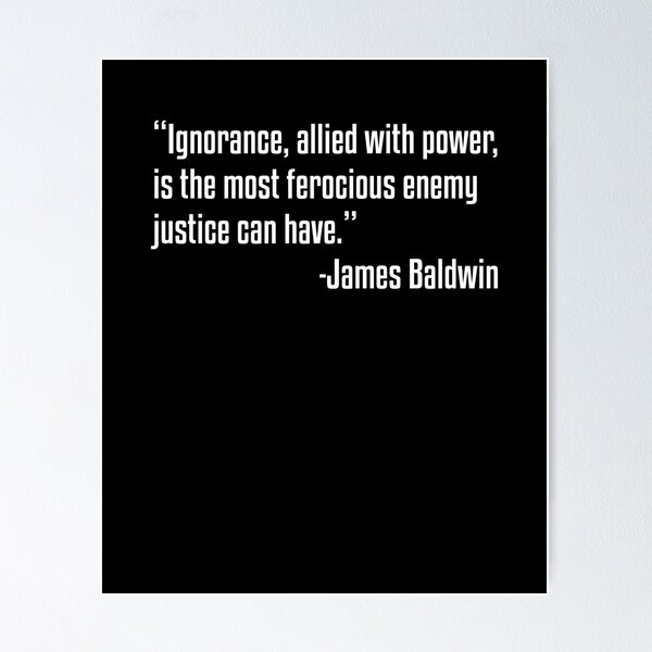 Item preview, Black History James Baldwin Quote designed and sold by UrbanApparel.