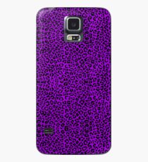 Lila Leopard-Druckmuster-Beschaffenheit Hülle & Skin für Samsung Galaxy