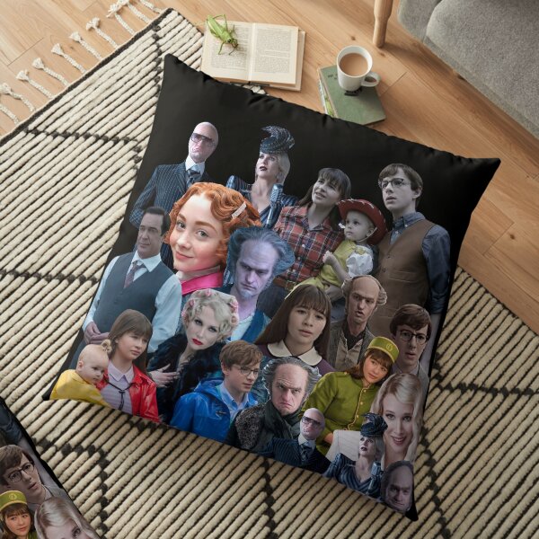 A series of Unfortunate events Mash Up, Packs, Collections, Sets, Montage, Bundle, Collage, Mix, ASOUE season 3 Floor Pillow