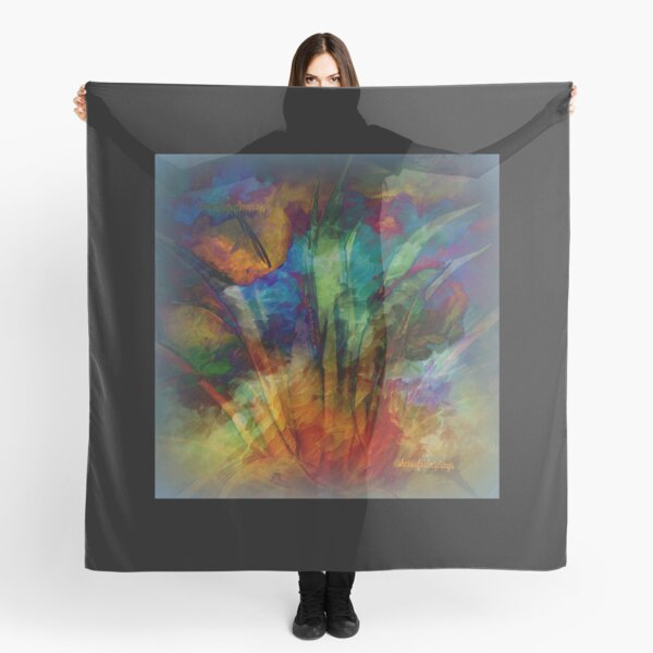Moody Abstract by Sherri Of Palm Springs Scarf