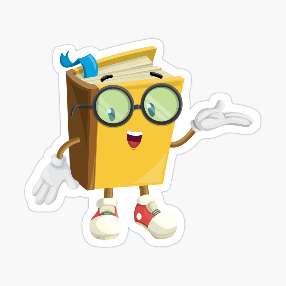 Cute Smart Cartoon Book Character Cute Smart Cartoon Book Character