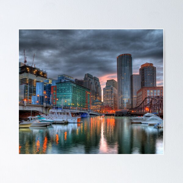 Item preview, Boston Fort Point Sunset designed and sold by sburdan.