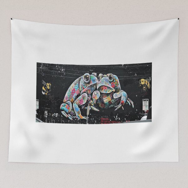 Item preview, street art austin texas  houston frogs designed and sold by snapprint365.