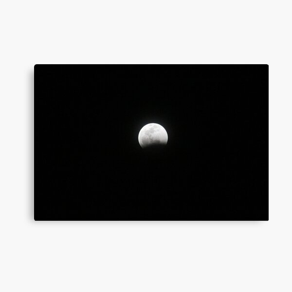 Super Blood Wolf Moon Lunar Eclipse over texas Canvas Print