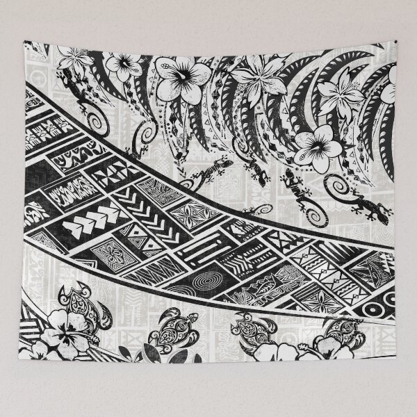 Item preview, Black And White Polynesian Tribal Distressed designed and sold by sunnthreads.
