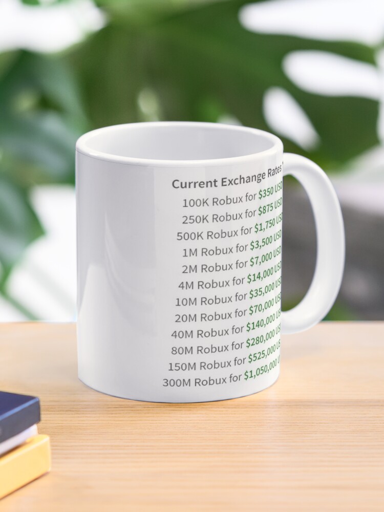 Devex Rates Mug By Steadyonrbx Redbubble - devex roblox 2020