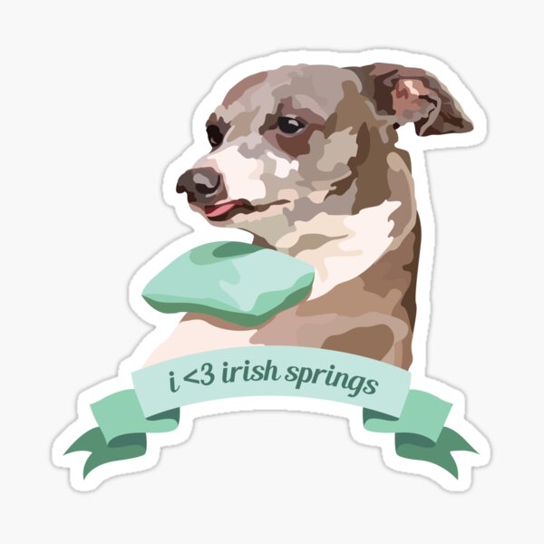 Kermit I <3 irish springs Sticker