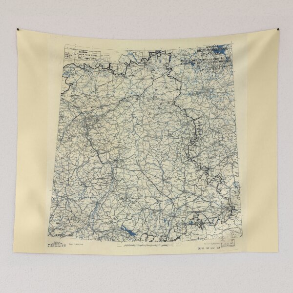 Item preview, May 7 1945 World War II HQ Twelfth Army Group situation map designed and sold by allhistory.