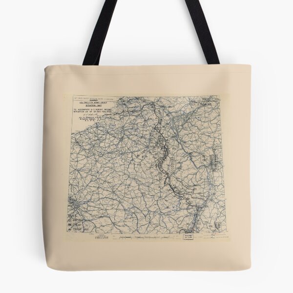 Item preview, February 5 1945 World War II HQ Twelfth Army Group situation map designed and sold by allhistory.
